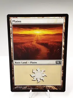 MTG - M14 - Plains - #230 - Lightly Played - Image 1