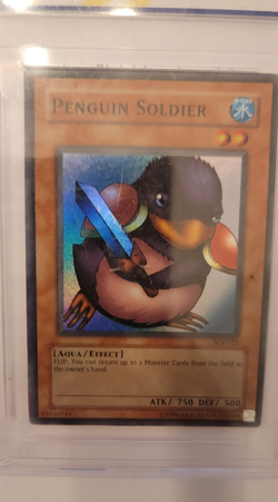 2003 Upper Deck SDJ-022 Yu-Gi-Oh GRADED GEM-MT 10 Penguin Soldier-Holofoil - Image 4