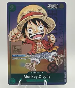 2023 One Piece Monkey.D.Luffy P-037 Promo 1st Anniversary Tournament Edition NM - Image 1