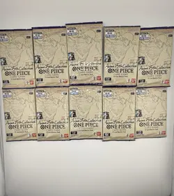 Lot Of 10 ONE PIECE ENGLISH TCG EB02 ANIME 25th Collection Extra Pack Booster - Image 1