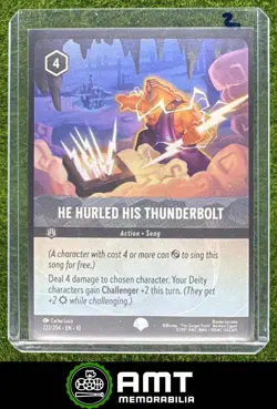 He Hurled His Thunderbolt Disney Lorcana Whispers in The Well 222/204 Epic #2 - Image 1