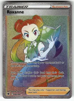 Roxanne (Secret) 206/189 SWSH10: Astral Radiance NM Pokemon Card TCG - Image 1