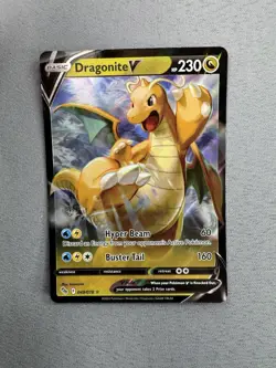 Dragonite V 049/078 Pokemon GO Holo Full Art trading Card MINT - Image 1
