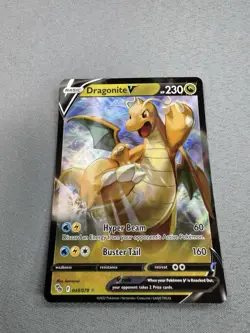 Dragonite V 049/078 Pokemon GO Holo Full Art trading Card MINT - Image 2