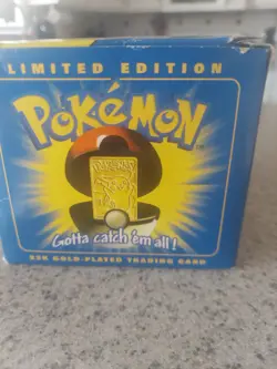 Pokemon Limited Edition 1999 Pikachu 23K Gold Plated Trading Card - Image 3