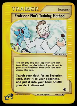 Pokemon Card - Professor Elm's Training Method Expedition 148/165 Reverse Holo - Image 1