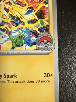 Pikachu #225 World Championships 2025 Black Star Promo Pokemon Card NM - Image 2