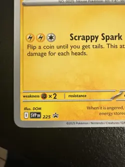 Pikachu #225 World Championships 2025 Black Star Promo Pokemon Card NM - Image 3