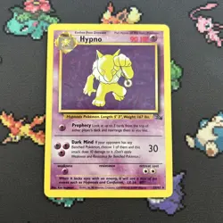 Hypno 23/62 MP -Vintage Rare Pokemon Card- Fossil Set (8q) - Image 1