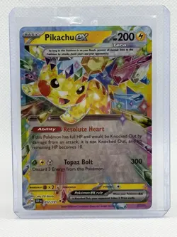 Pokemon TCG Pikachu EX SV Surging Sparks Double Rare Card #57/191 NM - Image 1
