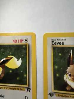 Pokemon Team Rocket Eevee 1st Edition Lot 2 Cards 55/82 1999 English - Image 5