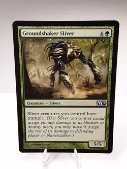 MTG - M14 - Groundshaker Sliver - #177 - Lightly Played - Image 1