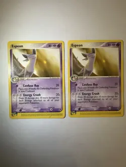 Pokemon TCG Nintendo 2003 Espeon Stage 1 Lot 2 Cards 16/100 English Regular - Image 1