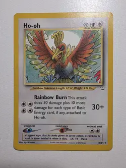 Ho-oh 18/64 - Neo Revelation - Rare Non-Holo Vintage Pokemon Card - Image 2