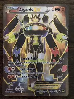 Pokemon TCG Zygarde EX Full Art Alternate Card 54a/124 - Image 1