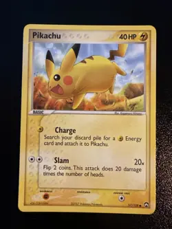 Pikachu 57/108 EX Power Keepers Common 2007 Pokemon Card - LP - Image 1