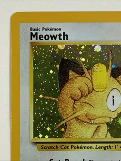 Meowth GB Promo 10 Holo Pokemon Card WOTC Black Star 2000 - Image 2