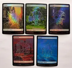 Magic The Gathering Spider-Man Land Foil Lot Of 5 Cards Near-Mint - Image 1