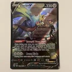 Zacian V TG21/TG30 Swsh10: Astral Radiance Trainer Gallery Holo Pokemon Card NM - Image 1