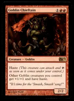 MTG Goblin Chieftain LP Light Play Magic 2012 [5304] - Image 1