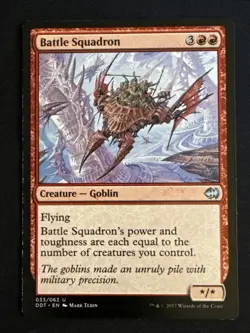 1x Battle Squadron (033) Duel Decks: Merfolk vs. Goblins MP MTG Magic x1 MKE - Image 1