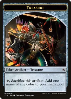 Treasure (7) – Ixalan Tokens TXLN – MTG Magic the Gathering - Image 1