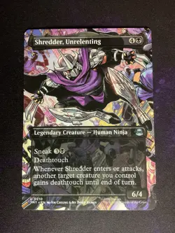 MTG * Shredder, Unrelenting (Borderless) Teenage Mutant Ninja Turtles * 1X * NM - Image 1