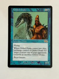 MTG Gilded Drake USG 76 Nonfoil R Lightly Played - Image 1