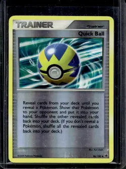 2008 Pokemon Diamond & Pearl Majestic Dawn Quick Ball Reverse Holo #86/100 - Image 1