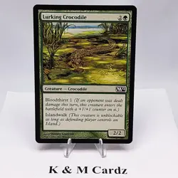 MTG - M12 - Lurking Crocodile - #184 - Lightly Played - Image 1