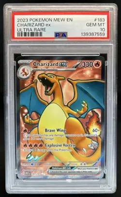 2023 Pokemon SV 151 Charizard ex #183/165 PSA 10 GEM MINT - Image 1