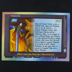 Abra and the Psychic Showdown EP21 Foil - Topps Series - Pokemon Card - Image 2