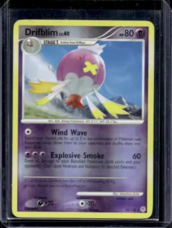 2007 Pokemon Diamond & Pearl Drifblim Reverse Holo #24/130 - Image 1