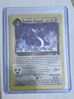 Pokemon Dark Dragonair Dunkles Dragonir German Team Rocket 33/82 LP+ Vintage TCG - Image 1