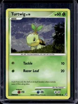 2007 Pokemon Diamond & Pearl Turtwig Reverse Holo #103/130 - Image 1