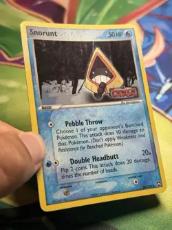 Snorunt Pokemon Card 64/108 Reverse Holo Foil Stamped EX Power Keepers 2007 - Image 4