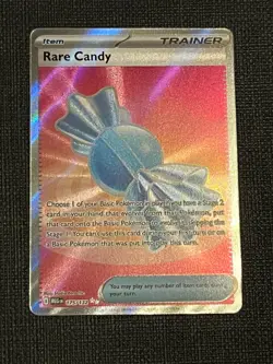 Rare Candy 175/132 ULTRA RARE HOLO FULL ART Mega Evolution Me01 Pokemon English - Image 1