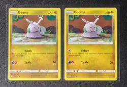 2x Goomy 94/145 Pokemon card SM Guardians Rising common NM - Image 1