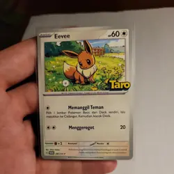 Pokemon Indonesia Taro Stamp Promo Eevee 285/SV-P US SELLER - Image 1