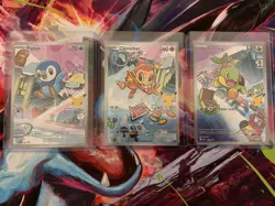 Pokemon TCG First Partner Illustration Collection Series 1 Gen 4 Sinnoh Starters - Image 1