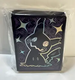 Pokemon TCG Paldean Fates Shiny Mimikyu ETB Sleeves (65ct) SEALED And Marker U00 - Image 3