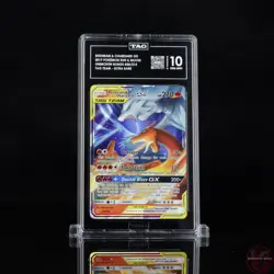 TAG GEM MINT 10 Reshiram & Charizard GX 20/214 Rare GX Unbroken Bonds - Image 1