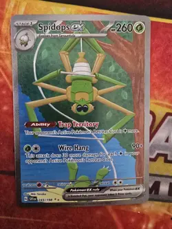 Pokemon Spidops ex SIR 243/198 SV01: Scarlet & Violet Base Set Holo - Image 1
