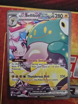 Pokemon Iono's Bellibolt ex SIR 183/159 Sv09: Journey Together Holo - Image 1