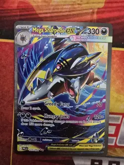 Pokemon Mega Sharpedo ex SIR 127/094 Me02: Phantasmal Flames Holo - Image 1