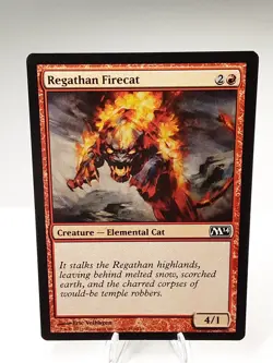 MTG - M14 - Regathan Firecat - #150 - Lightly Played - Image 1