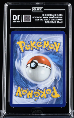 Pokemon 2025 Mega Charizard X EX Phantasmal Flames UPC Black Star Promo TAG 10 - Image 2