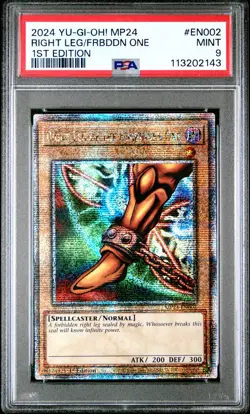 2024 Yu-Gi-oh! Right Leg of the Forbidden One - MP24-EN002 - PSA 9 MINT - Image 3