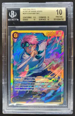 2025 ONE PIECE KOBY SEC OP11-119 A FIST OF DIVINE SPEED BGS 10 PRISTINE PT - Image 1