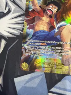 One Piece TCG Monkey.D.Luffy OP15-119 SEC Near Mint In Hand - Image 5